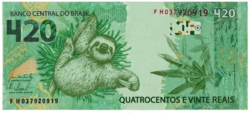 Cédula de R$ 420, você cairia nessa? Nota falsa 420 reais (Reprodução)