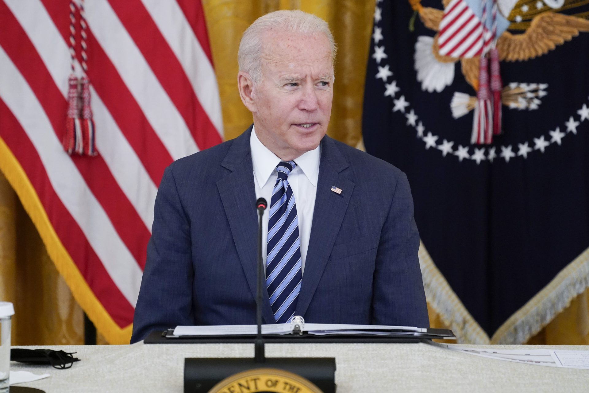 Presidente Joe Biden em reunião na Casa Branca (AP Photo Evan Vucci )