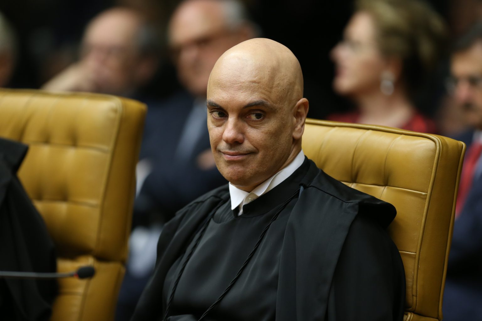 STF suspende Telegram no país O ministro do STF Alexandre de Moraes durante solenidade de posse do novo presidente do Supremo Tribunal Federal (STF), ministro Dias Toffoli. (Foto: Fabio Rodrigues Pozzebom/Agência Brasil)